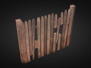 ultimate wood fence kit 3D Model