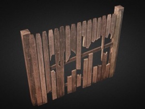 ultimate wood fence kit 3D Model