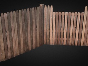 ultimate wood fence kit 3D Model
