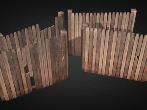 ultimate wood fence kit 3D Model