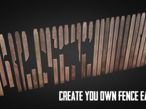 ultimate wood fence kit 3D Model