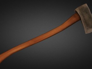 axe low poly 3D-Modell