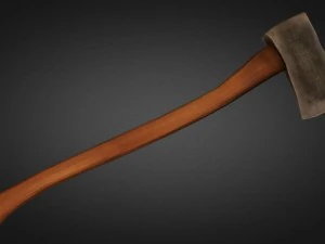 axe low poly 3D Model