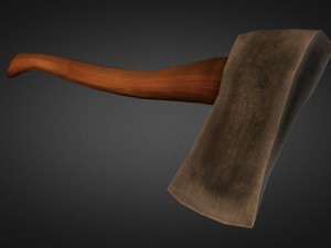axe low poly 3Dモデル
