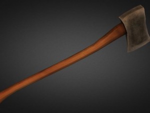 axe low poly 3Dモデル