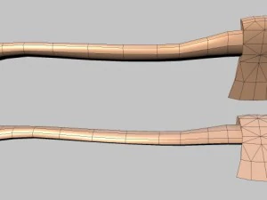 axe low poly 3D Model