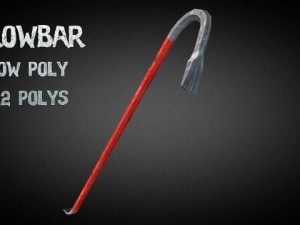 crowbar 3d low poly 3D-Modell