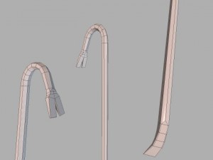 crowbar 3d low poly 3D Model