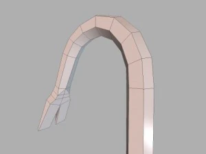 크로우 바 3d 저 폴리 3D 모델