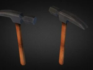 hammer 3d low poly 3D Model