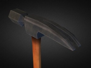 hammer  3d low poly Model 3D