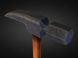 hammer  3d low poly Model 3D