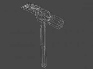 hammer  3d low poly Model 3D
