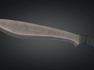 maczeta, niski poli Model 3D