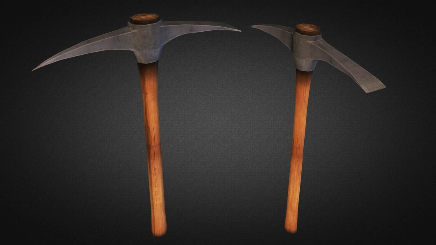 pickaxe  low poly 3D Model .c4d .max .obj .3ds .fbx .stl .blend 