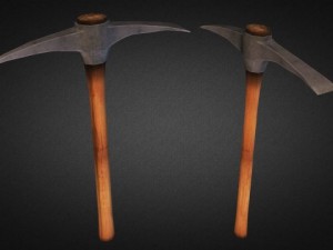 pickaxe  low poly 3D-Modell