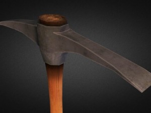 pickaxe  low poly Modello 3D
