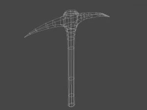 pickaxe  low poly 3D Model