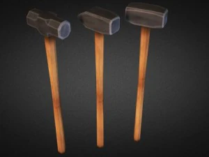 स्लेजहैमर लो पॉली 3D मॉडल