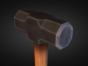 sledgehammers  low poly 3D मॉडल