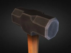 sledgehammers  low poly 3D Model