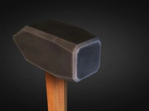 sledgehammers  low poly 3D Model