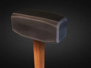 sledgehammers  low poly 3D Model