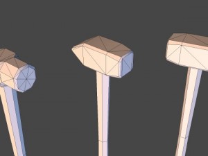 sledgehammers  low poly 3D मॉडल