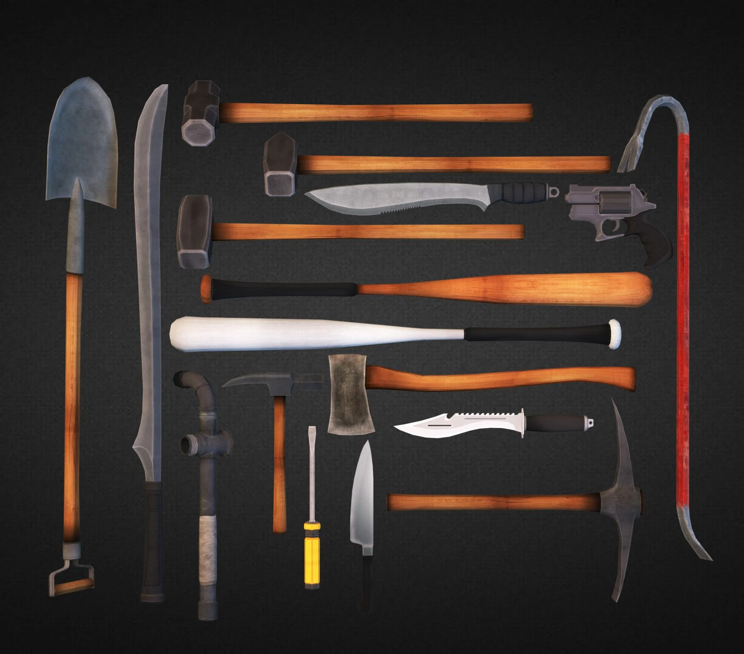 survival hd vol 1 3D Model .c4d .max .obj .3ds .fbx .stl .blend 