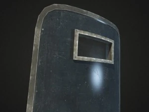 ライオットシールドローポリ 3Dモデル