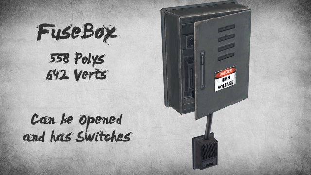 electric fusebox Model 3D .c4d .max .obj .3ds .fbx .stl .blend 