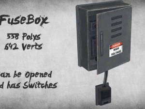 elektrik sigorta kutusu 3D Model