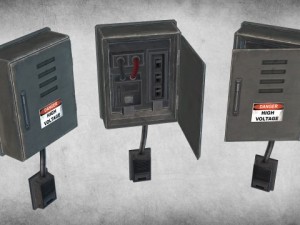 electric fusebox Model 3D