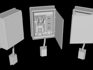electric fusebox Model 3D
