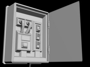 electric fusebox Model 3D