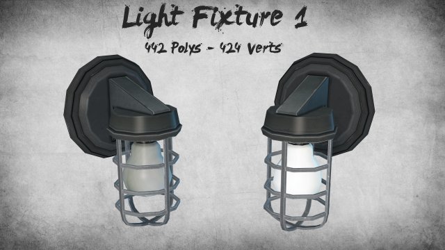 light fixture 01 3D 模型 .c4d .max .obj .3ds .fbx .stl .blend 