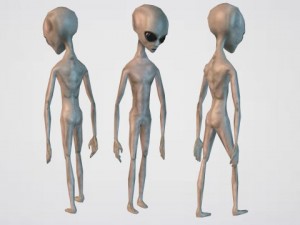 alien grey Modèle 3D