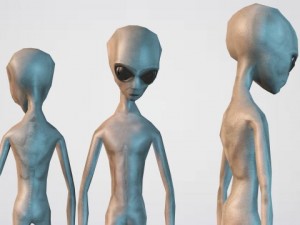 alien grey Modèle 3D