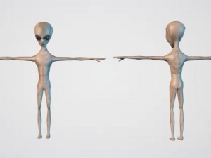 alien grey Modèle 3D