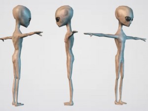 alien grey Modèle 3D