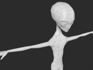 alien grey 3D Model