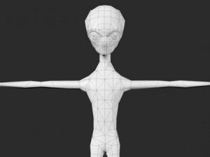 alien grey Modèle 3D