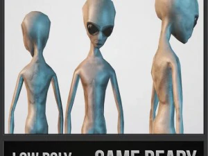 alien grey 3D Model