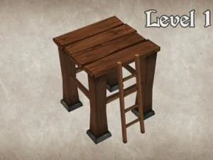 wood tower lvl 1 3D Model