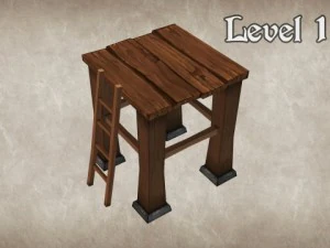 wood tower lvl 1 3D Model