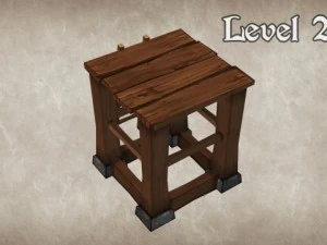 wood tower lvl 2 3D Model