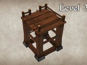 wood tower lvl 3 3D Model