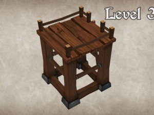 wood tower lvl 3 Modello 3D