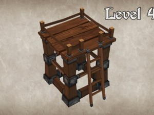 wood tower lvl 4 3D Model
