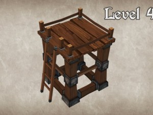wood tower lvl 4 3D Model